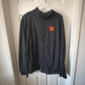 Call of duty black ops 4 black zip up jacket with orange accents